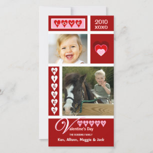 Valentijnsdag Collage Fotokaarten Feestdagenkaart