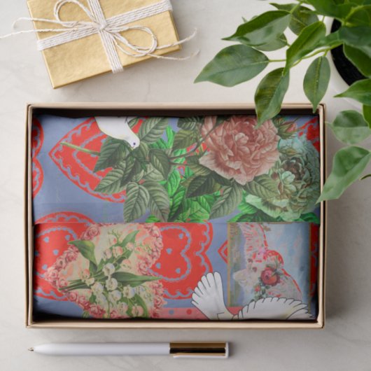  Valentijnsdag COLLAGE Tissue Paper Tissuepapier (Geschenk)