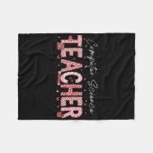 Valentijnsdag Computerwetenschappen Leraar Lesgeve Fleece Deken (Voorkant (Horizontaal))
