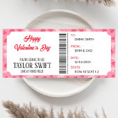 Valentijnsdag concert cadeaubon voor hem haar kaart