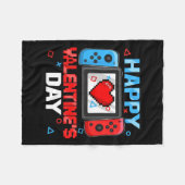 Valentijnsdag Controller Video Game Hart Boy Tod Fleece Deken (Voorkant (Horizontaal))