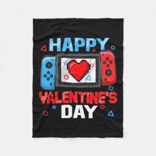 Valentijnsdag Controller Video Game Hart Boy Tod Fleece Deken