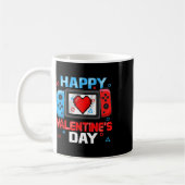 Valentijnsdag Controller Video Game Hart Boy Tod Koffiemok (Links)