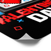 Valentijnsdag Controller Video Game Hart Boy Tod Poster (Hoek)