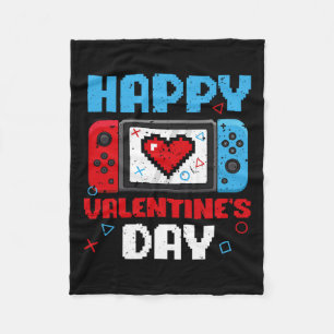 Valentijnsdag Controller Videogame Heart Boys Pa Fleece Deken
