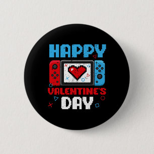 Valentijnsdag Controller Videogame Heart Boys Pa Ronde Button 5,7 Cm