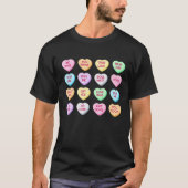 Valentijnsdag Conversation Heart Funny Valentijn T-shirt (Voorkant)