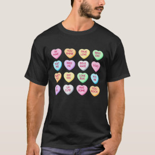Valentijnsdag Conversation Heart Funny Valentijn T-shirt