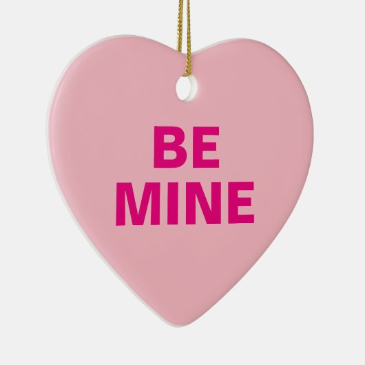 Valentijnsdag Conversation Heart Keramisch Ornament (Rechts)