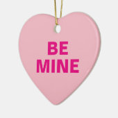 Valentijnsdag Conversation Heart Keramisch Ornament (Links)