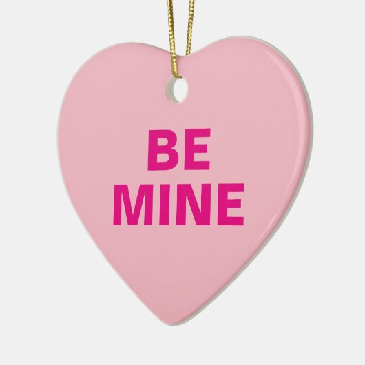 Valentijnsdag Conversation Heart Keramisch Ornament (Links)