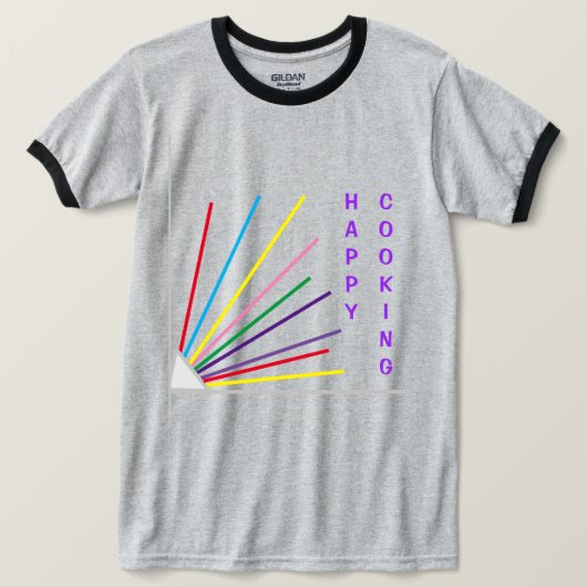 Valentijnsdag Cook Grey T-shirt (Design voorkant)