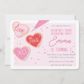 Valentijnsdag Cookie Decorating Birthday Party Kaart (Voorkant)