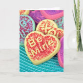 Valentijnsdag cookie feestdagen kaart (Voorkant)