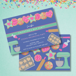 VALENTIJNSDAG COOKIE FEESTUITNODIGING KAART