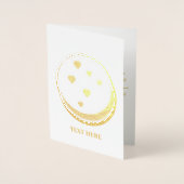 Valentijnsdag Cookie Sandwich harten Gold Folie Kaarten (Voorkant)