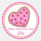 Valentijnsdag Cookie Stickers (Voorkant)