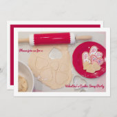 Valentijnsdag Cookie Swap Party Kaart (Voorkant / Achterkant)