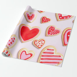 Valentijnsdag Cookies Cadeaupapier