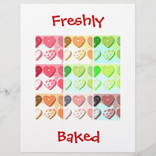 Valentijnsdag Cookies Flyer (Voorkant)