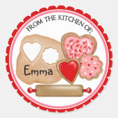 Valentijnsdag Cookies Stickers (Voorkant)