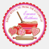 Valentijnsdag Cookies Stickers (Voorkant)