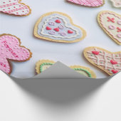 Valentijnsdag Cookies Wrapping Paper Cadeaupapier (Hoek)