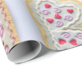 Valentijnsdag Cookies Wrapping Paper Cadeaupapier (Rol Hoek)