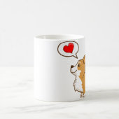 Valentijnsdag Corgi Coffee Mok (Center)