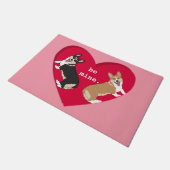 Valentijnsdag Corgi Deurmat (Schuin)