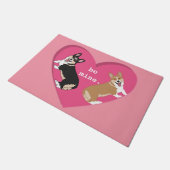 Valentijnsdag Corgi Deurmat (Schuin)