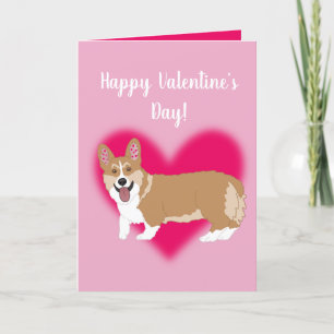 Valentijnsdag Corgi Feestdagen Kaart