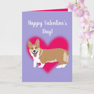 Valentijnsdag Corgi Kaart