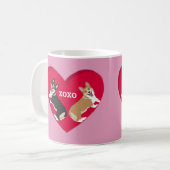 Valentijnsdag Corgi Koffiemok (Voorkant links)