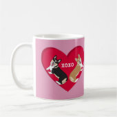 Valentijnsdag Corgi Koffiemok (Links)