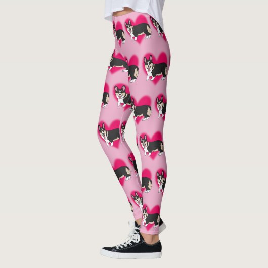 Valentijnsdag Corgi Leggings (Links)