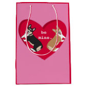 Valentijnsdag Corgi Medium Cadeauzakje (Voorkant)