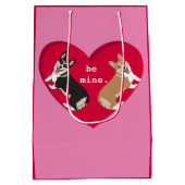 Valentijnsdag Corgi Medium Cadeauzakje (Achterkant)