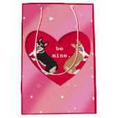 Valentijnsdag Corgi Medium Cadeauzakje (Voorkant)