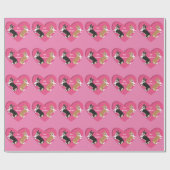 Valentijnsdag Corgis Cadeaupapier (Vlak)