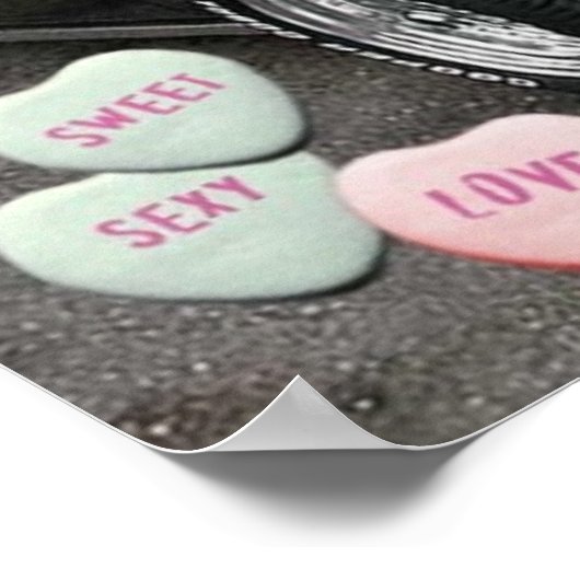 Valentijnsdag Corvette Poster (Hoek)