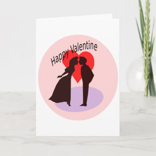 Valentijnsdag Couple Feestdagen Kaart (Voorkant)