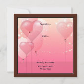 Valentijnsdag Cowgirl Uitnodiging Westerne partij (Achterkant)