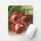 Valentijnsdag, Crimson Red Roses Muismat (Met muis)