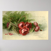  Valentijnsdag, Crimson Red Roses Poster (Voorkant)