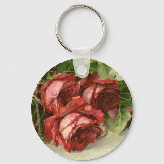  Valentijnsdag, Crimson Red Roses Sleutelhanger (Achterkant)