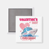 Valentijnsdag Cruise Squad vakantiegroep Matchi Magneet (Voorkant / Achterkant)