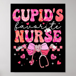 Valentijnsdag Cud's Favoriete Verpleegster Hart Me Poster