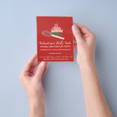 Valentijnsdag Cupcake Bake Sale Charity Event Flyer (Hand)