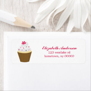 Valentijnsdag Cupcake Etiket